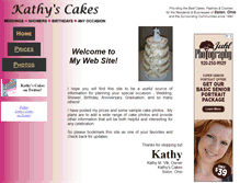 Tablet Screenshot of kathyscakes.com
